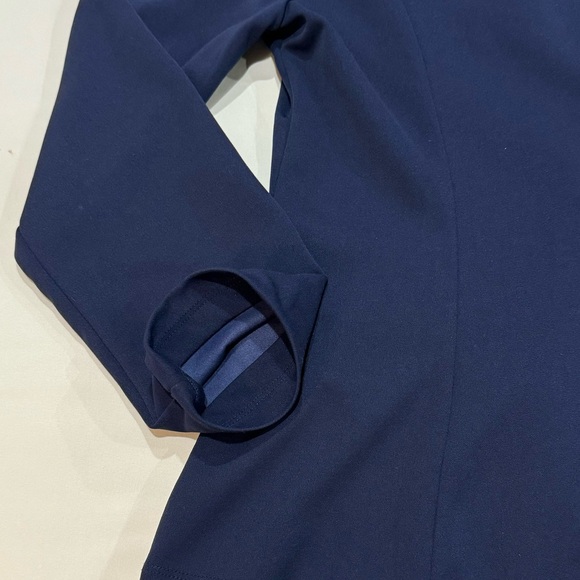 SHEIN Navy Blue Double Breasted Blazer w Gold Buttons & Notch Collar Size L - Picture 11 of 12